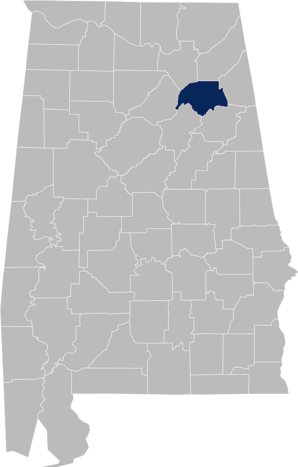 Etowah County, Located in North East Alabama